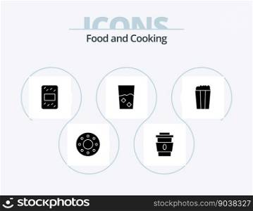 Food Glyph Icon Pack 5 Icon Design. corn. set. grain. kitchen. done