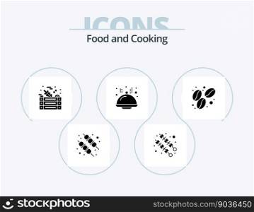 Food Glyph Icon Pack 5 Icon Design. . food. vegetables. coffee. line