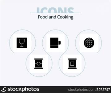 Food Glyph Icon Pack 5 Icon Design. . viennese. photo. food. belgian