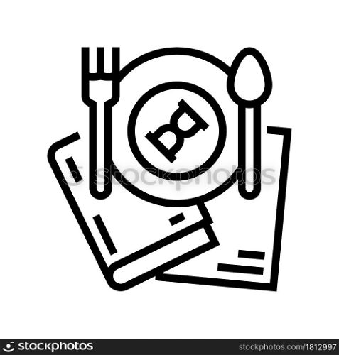 food history line icon vector. food history sign. isolated contour symbol black illustration. food history line icon vector illustration