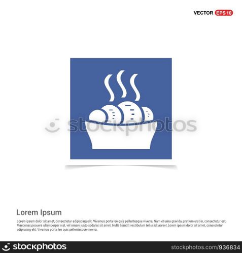 food icons - Blue photo Frame