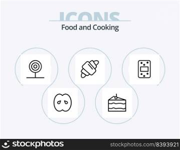 Food Line Icon Pack 5 Icon Design. and. food. bottle. drink. and