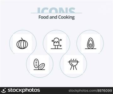 Food Line Icon Pack 5 Icon Design. . rice.