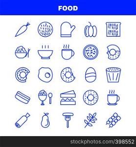 Food Line Icons Set For Infographics, Mobile UX/UI Kit And Print Design. Include: Biscuit, Sweet, Food, Meal, Sausage, Meat, Food, Meal, Collection Modern Infographic Logo and Pictogram. Vector