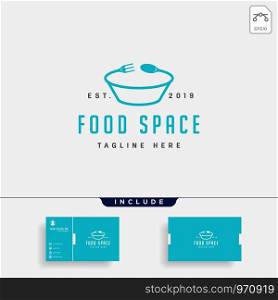 food logo design vector icon element illustration vector file, logo with business card. food logo design vector icon element illustration vector file
