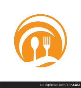 Food logo template vector icon design