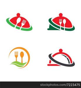 Food logo template vector icon set design