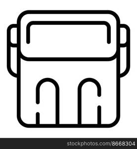 Food maker icon outline vector. Bread machine. Button control. Food maker icon outline vector. Bread machine