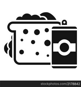 Food meal icon simple vector. Dinner healthy. School food. Food meal icon simple vector. Dinner healthy