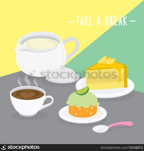 Food Meal Take A Break Dairy Eat Drink Menu Restaurant Vector