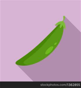 Food peas icon. Flat illustration of food peas vector icon for web design. Food peas icon, flat style