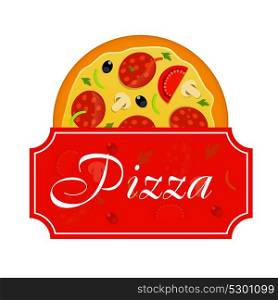 Food. Pizza Menu Template Vector Illustration EPS10. Pizza Menu Template Vector Illustration