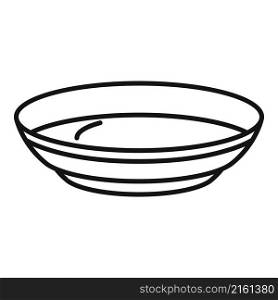 Food plate icon outline vector. Lunch meal. Dinner plate. Food plate icon outline vector. Lunch meal