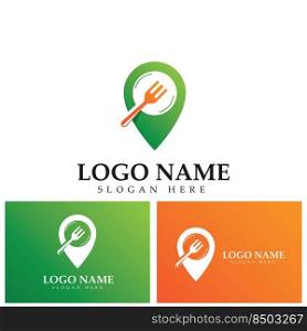 Food Point Logo Design Template