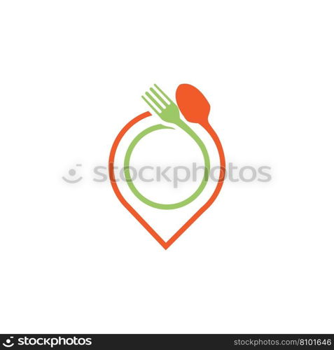 Food Point Logo designs concept vector, Restaurant logo designs template illustration