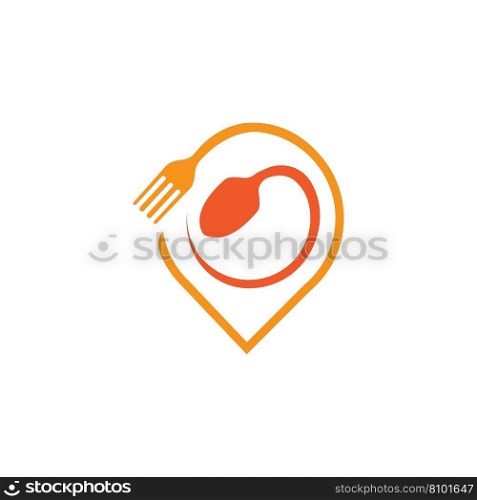 Food Point Logo designs concept vector, Restaurant logo designs template illustration