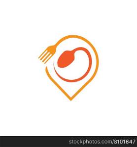 Food Point Logo designs concept vector, Restaurant logo designs template illustration