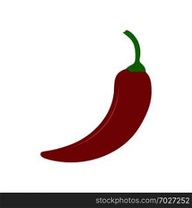Food, red hot pepper, simple color image
