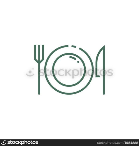 Food safe icon flat design template vector