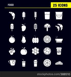 Food Solid Glyph Icon for Web, Print and Mobile UX/UI Kit. Such as: Croissant, Food, Eat, Ice, Ice Cream, Eat, Cream, Pictogram Pack. - Vector