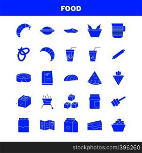 Food Solid Glyph Icons Set For Infographics, Mobile UX/UI Kit And Print Design. Include: Bbq, Food, Meat, Meal, Bowl, Food, Meal, Rice, Collection Modern Infographic Logo and Pictogram. - Vector