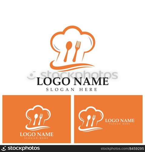 Food spoon and fork vector logo. Cooking logo. Restaurant logo template vector. Cafe Logo