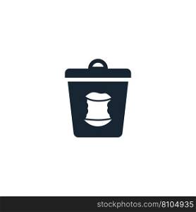 Food trash creative icon from recycling icons Vector Image