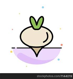 Food, Turnip, Vegetable, Spring Abstract Flat Color Icon Template