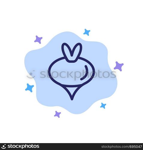 Food, Turnip, Vegetable, Spring Blue Icon on Abstract Cloud Background