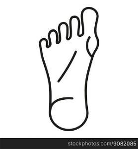 Foot arthritis icon outline vector. Medical disease. Body skeleton. Foot arthritis icon outline vector. Medical disease