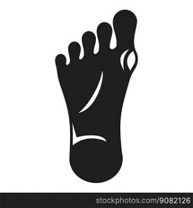 Foot arthritis icon simple vector. Medical disease. Body skeleton. Foot arthritis icon simple vector. Medical disease