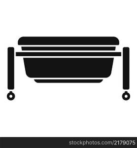 Foot bath pot icon simple vector. Spa massage. Care cold. Foot bath pot icon simple vector. Spa massage