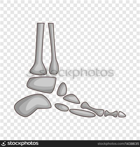 Foot bones icon. Cartoon illustration of foot bones vector icon for web. Foot bones icon, cartoon style