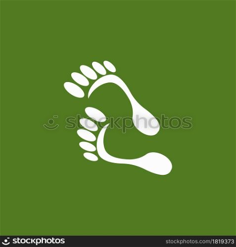 Foot care health icon and symbol vector