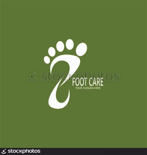 Foot care health icon and symbol vector