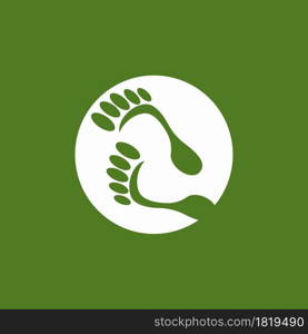 Foot care health icon and symbol vector