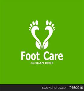Foot Care Health Logo Vector Illustration