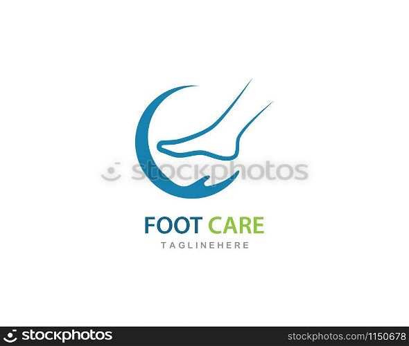 foot care ilustration Logo vector Template