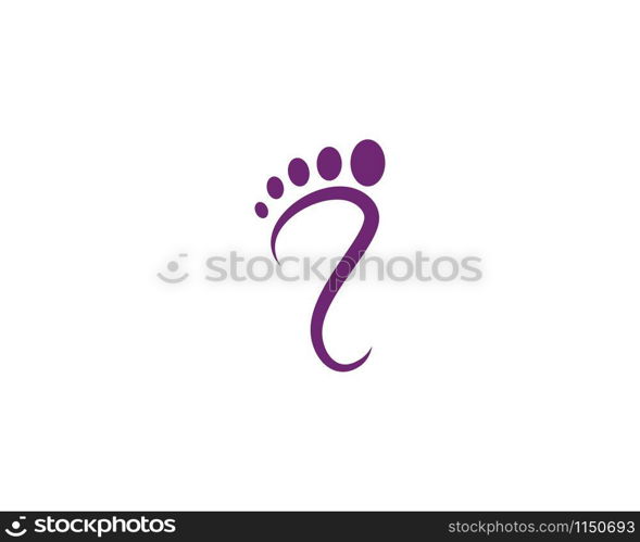 foot care ilustration Logo vector Template