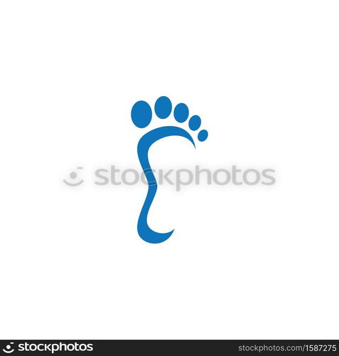 foot care ilustration Logo vector Template