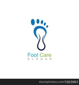 Foot Care Logo Template Design Vector, Emblem, Concept Design, Creative Symbol, Icon