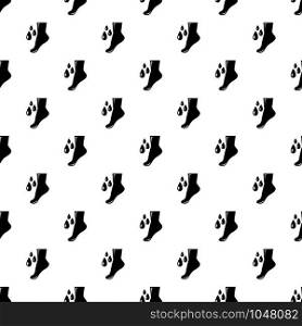 Foot care pattern vector seamless repeating for any web design. Foot care pattern vector seamless