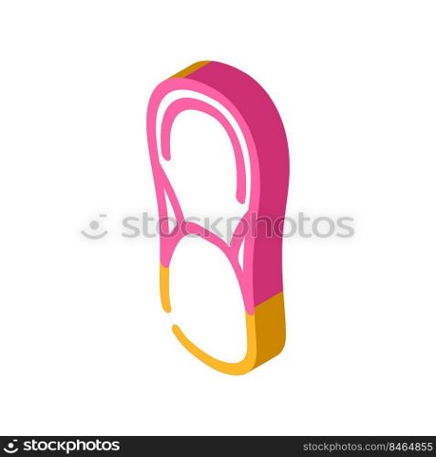 foot clothes isometric icon vector. foot clothes sign. isolated symbol illustration. foot clothes isometric icon vector illustration