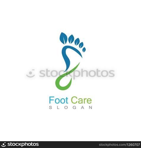 Foot Health Logo Template Design Vector, Emblem, Concept Design, Creative Symbol, Icon