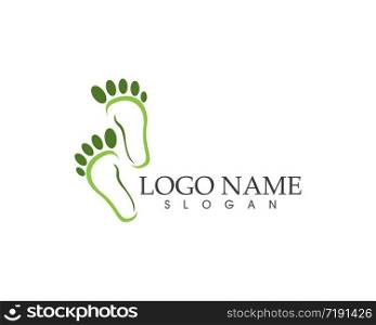 Foot health logo vector template