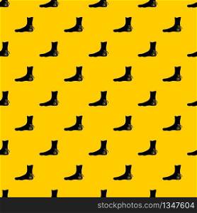Foot heel pattern seamless vector repeat geometric yellow for any design. Foot heel pattern vector