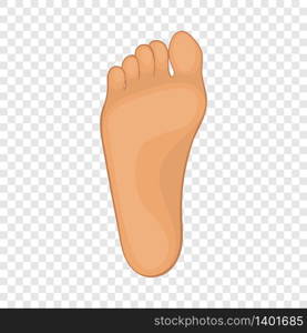 Foot icon. Cartoon illustration of foot vector icon for web design. Foot icon, cartoon style