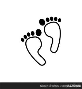 foot icon vector design templates white on background