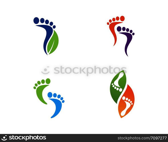 foot ilustration Logo vector Template