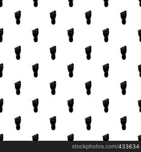 Foot left leg pattern seamless in simple style vector illustration. Foot left leg pattern vector